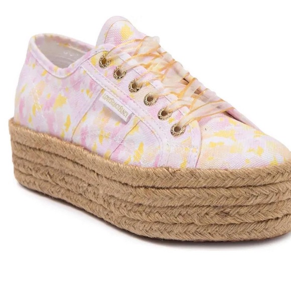 NEW LoveShackFancy x Superga Platform Canvas Sneaker - Picture 1 of 16